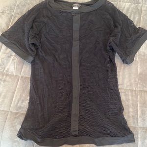 Carmen Marc Valvo net coverup dress